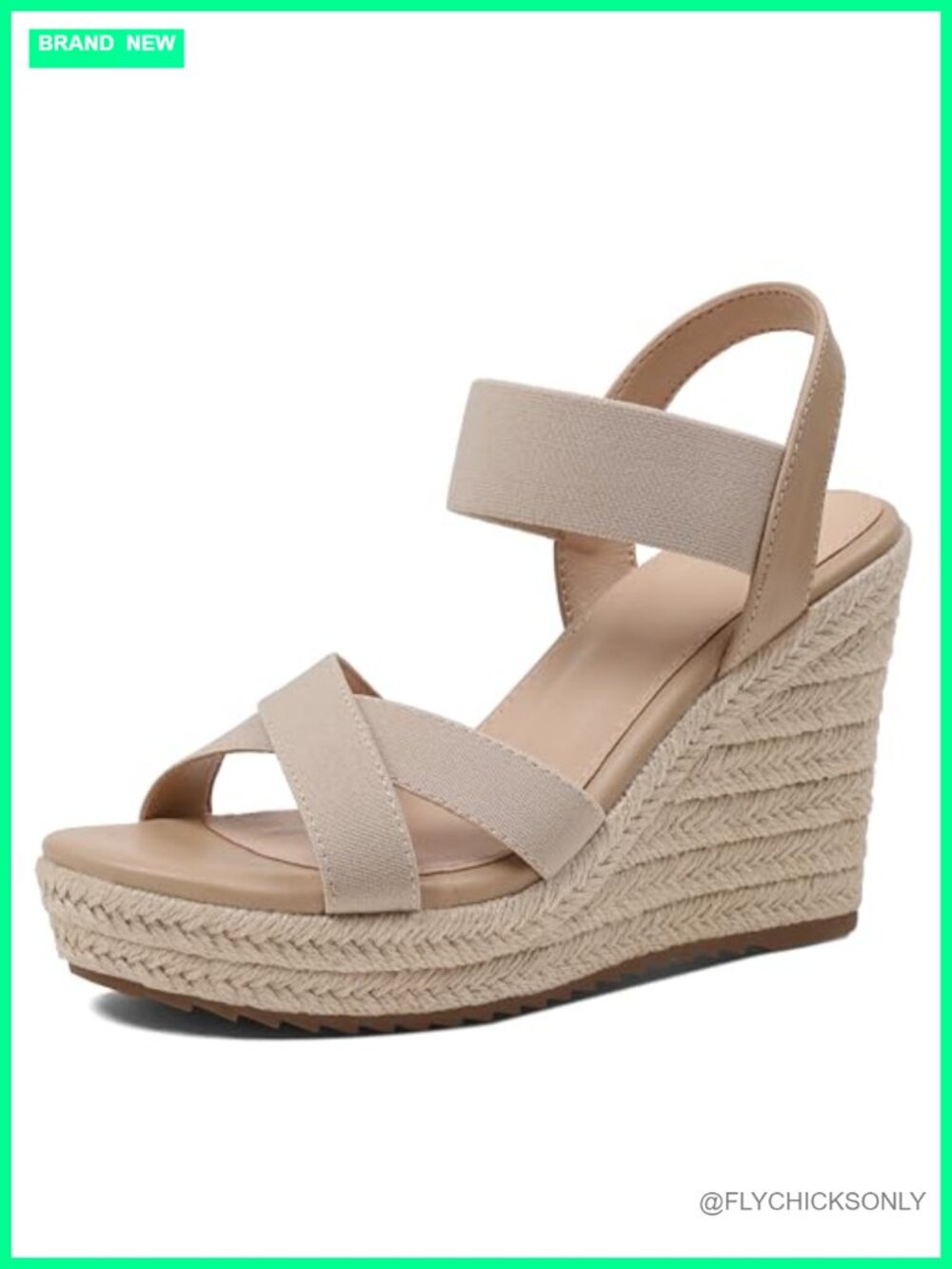 Wedge Sandals Open Toe Espadrilles Platform Slip On Ankle Strap Padded Heels